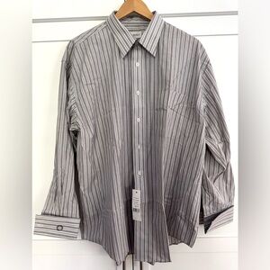 Yves Saint Laurent Men's Striped Dress Shirt